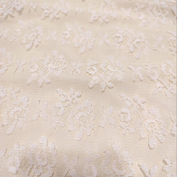 🔸💛🔸Divine Vintage 50's Buttercup Yellow Floral Lace & Satin Bow Slip - S/M - Picture 11 of 16